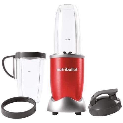Mini-blender - NUTRIBULLET - Pro 900+ - 900W - 2 kopper + 2 låg + ring - Rød