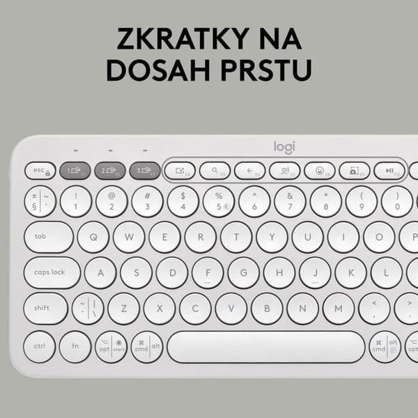 Logitech Pebble Keyboard 2 K380s, benvit - CZ/SK