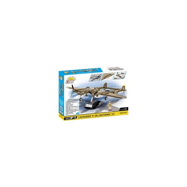 COBI 5763 - LOCKHEED P-38 LIGHTNING (H) - BYGGSET - BRUN