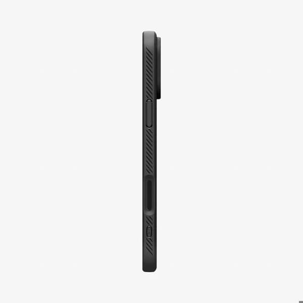 Coque Souple - SPIGEN - Liquid Air - iPhone 17 Pro Max - Sort - Stødbeskyttelse - Tyndt Design
