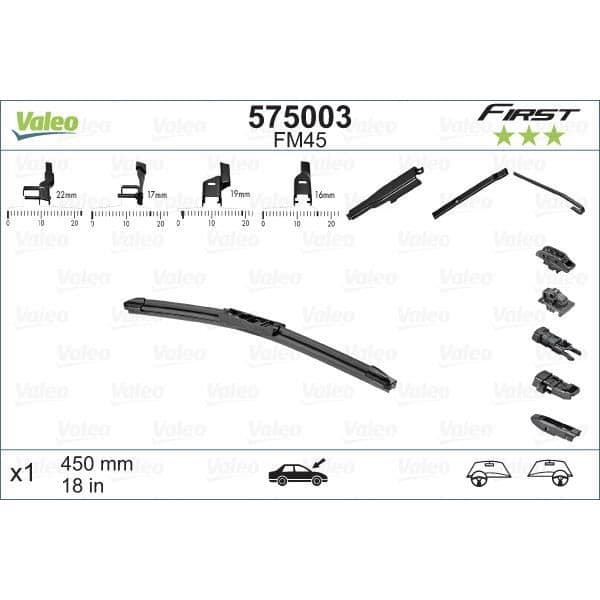 Valeo Første Multikobling Vinduesvisker Passagerside 575003