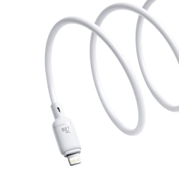 Baseus Silky Series USB-C Lightning PD 20W 1m Vit