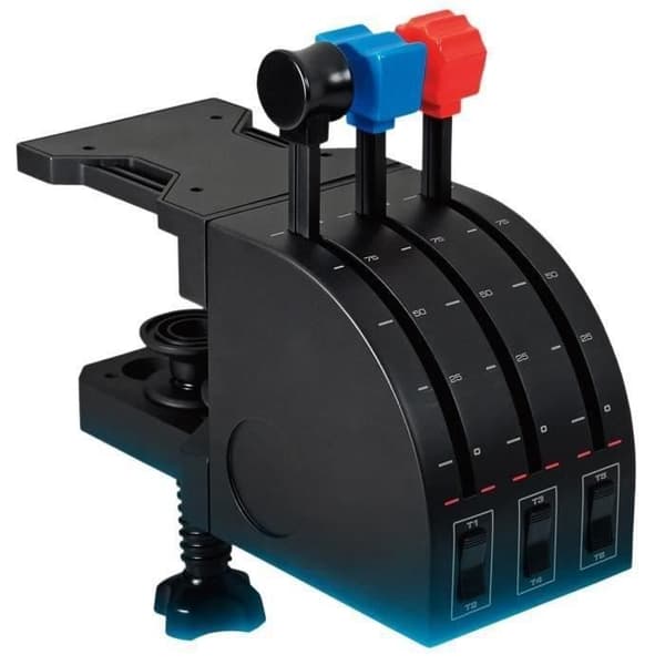 Flysimulator joystick - Kablet - Logitech G - Saitek Pro Flight - Kompatibel med PC - Sort