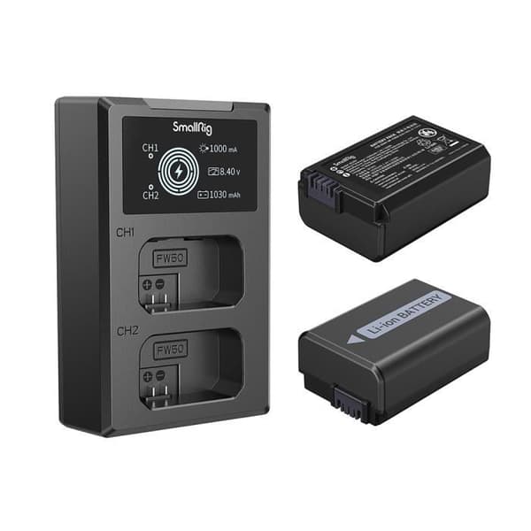 SMALLRIG 3818 BATTERILADDARE USB DIGITALKAMERABATTERI
