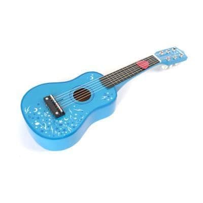 Klassisk gitarr - TIDLO - blå - för barn - nylonsträngar