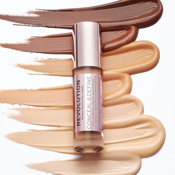 Anticerne - Makeup Revolution - Conceal & Define - C3 - Let tekstur - Perfekt dækning