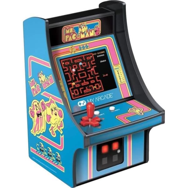 Retro Mini Arcade Terminal - My Arcade - Ms PAC-MAN - Färg Blå - Pac Man License - Retro Console Platform