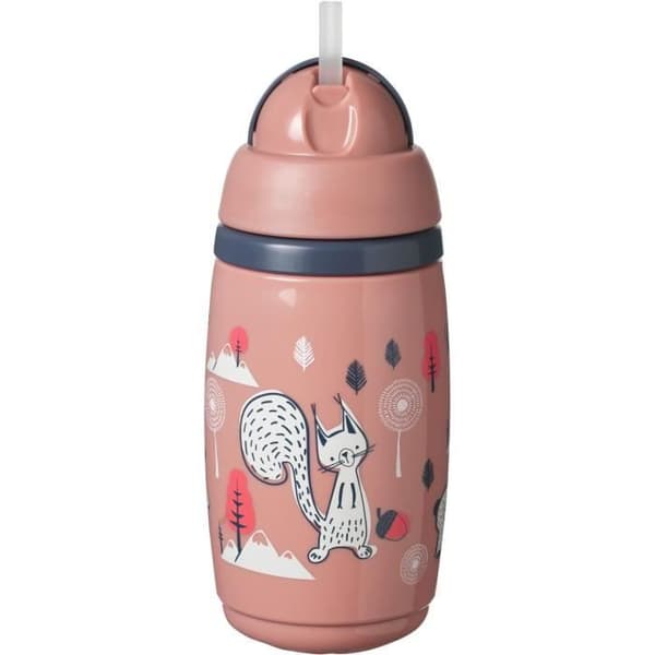 Tommee Tippee Isolerad halmmugg - 12m+ - 266ml - Röd
