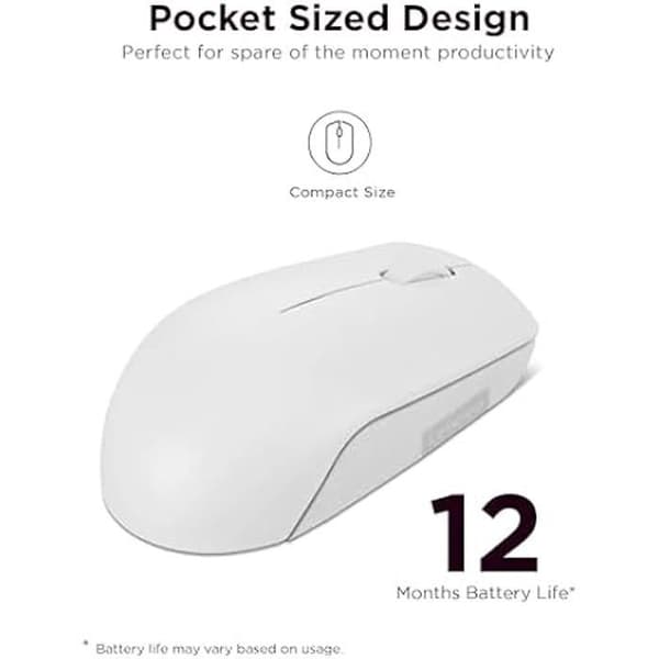 Lenovo Compact Wireless Mouse 300 | Molngrå
