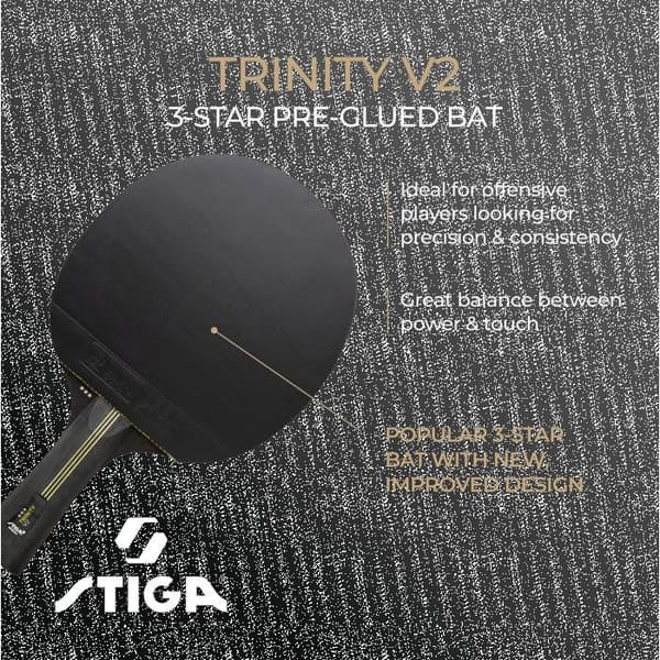 STIGA Bordtennisbat Trinity v2, 3 stjerner