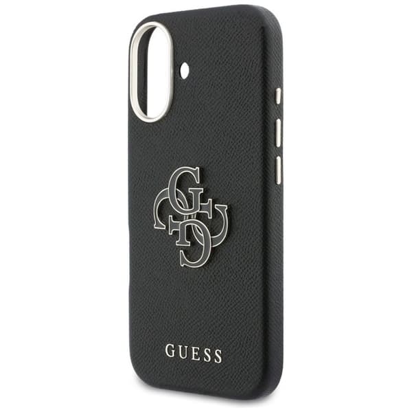 Guess Hardcase Resin Logo Cover til iPhone 17 - Sort