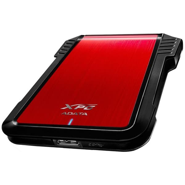 HDD/SSD kabinet - ADATA - EX500 - 2.5" - USB/SATA III - Sort/Rød