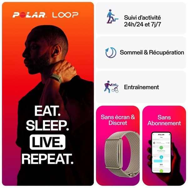 Polar Loop Beige Sand smartarmband