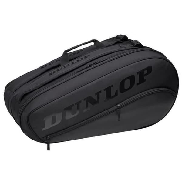 Taske til 8 Dunlop Team Thermo tennisrackets - sort/sort - TU