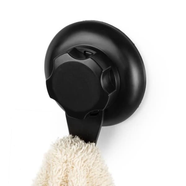 Sugekopper - COMPACTOR - Bestlock Black - Sæt af 4 - Naglefri montering - Genanvendelige