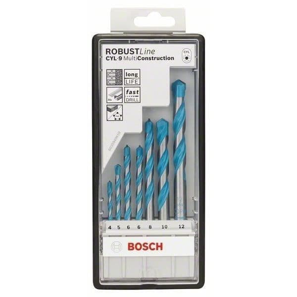 Robust Line CYL-9 Multi Construction multifunktionsborr, set med 7 delar - BOSCH