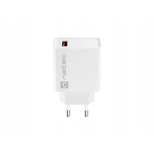 Laddare - NATEC - RIBERA - 18W - 1XUSB-A - QC3.0 - Vit