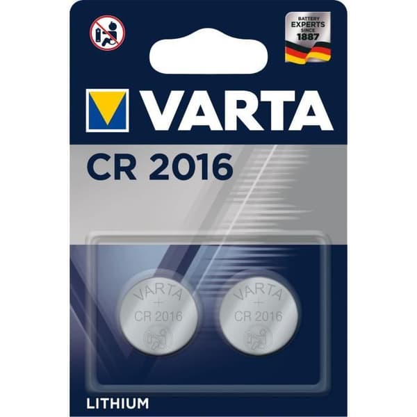 VARTA Pakke med 2 lithiumbatterier CR2016 3V