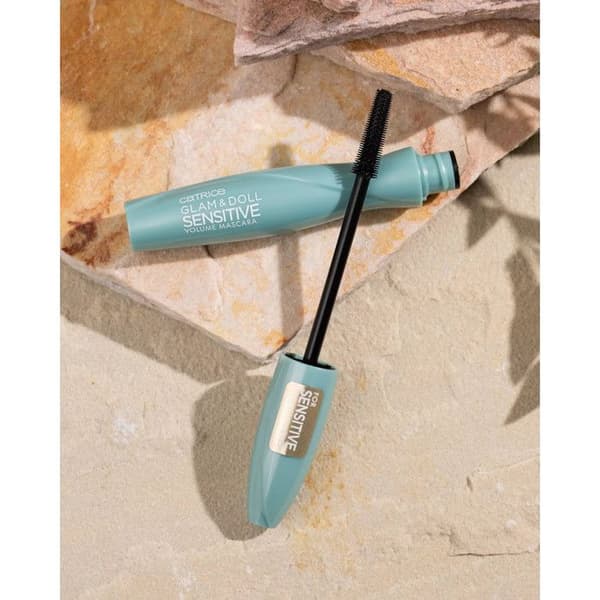 Mascara - CATRICE - Glam & Doll Sensitive Volume - Vandafvisende - Élastomère - Ultra sort