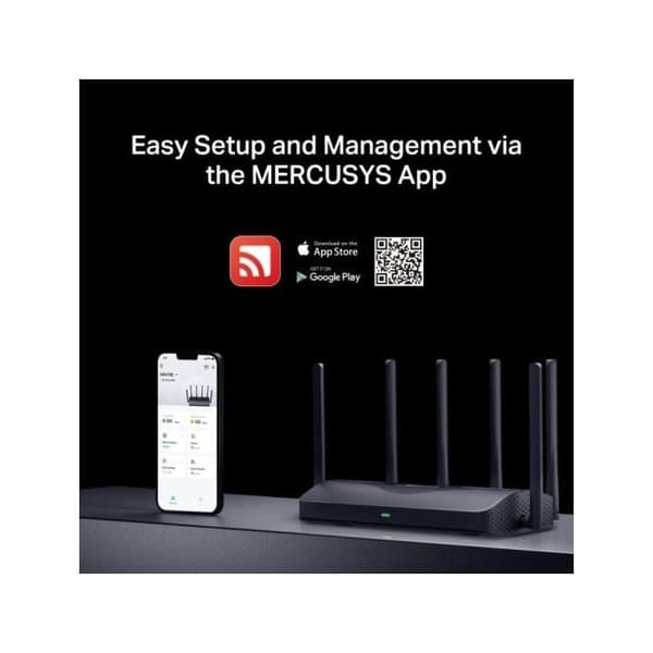 Desktop-router - MERCUSYS - MR47BE - Wi-Fi 7 - Tri-band - 2.5 Gigabit Ethernet