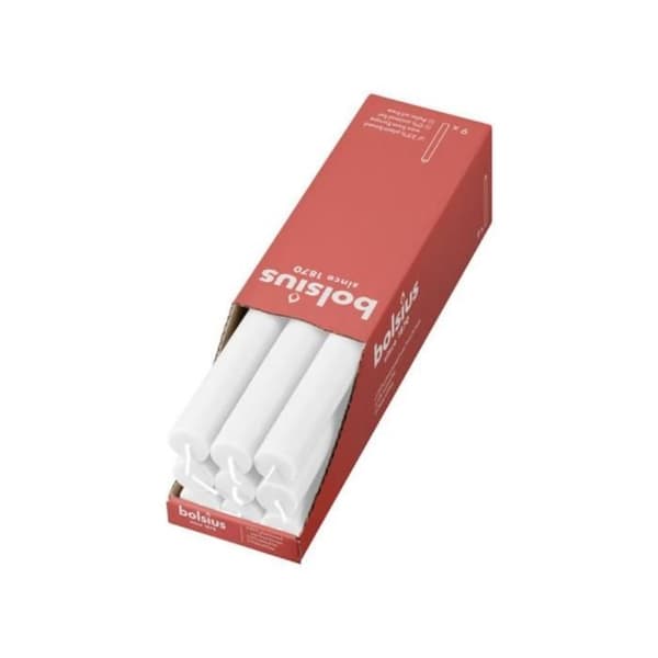 Bojé middag - BOLSIUS - Rustik - Moln - Vit - 23 cm - 12 h