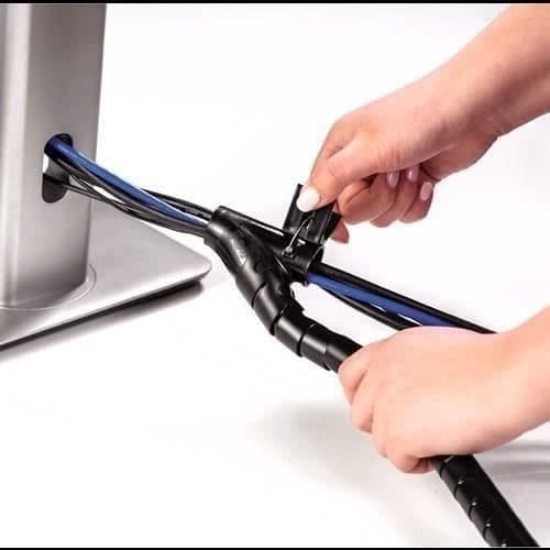 Kabelhåndterer - FELLOWES - CABLEZIP - Sort - 2m