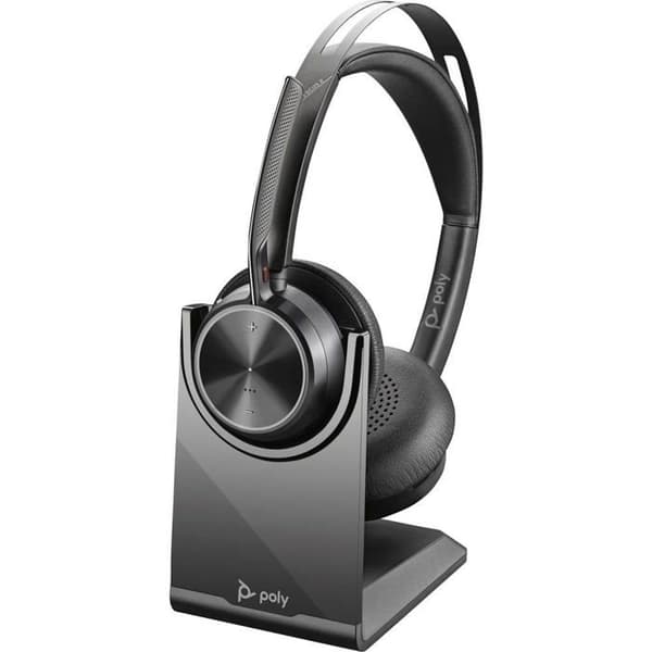 HP Poly Voyager Focus 2 Bluetooth Stereo Over-ear Headset Black Noise Cancelling Headset Computer