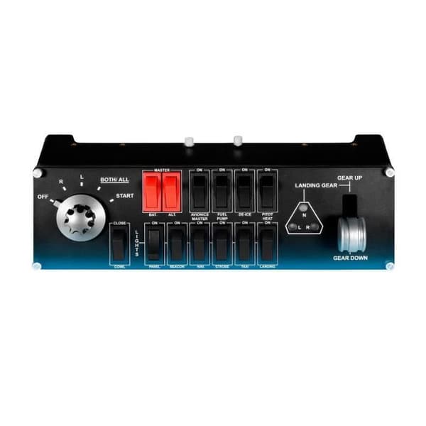 Switchepanel - Kablet - Saitek by Logitech G - Pro Flight switch panel - Kompatibel med PC - Sort