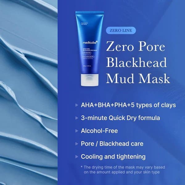 Maske - Medicube - Zero Pore Blackhead - 100g - AHA BHA PHA - Fjerner sorte prikker