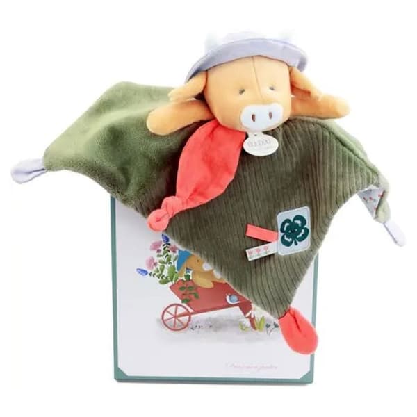 Aneth koen - flad doudou - DOUDOU ET COMPAGNIE - KRAMMEDYR/Doudous - Rød - Polyester / Bomuld