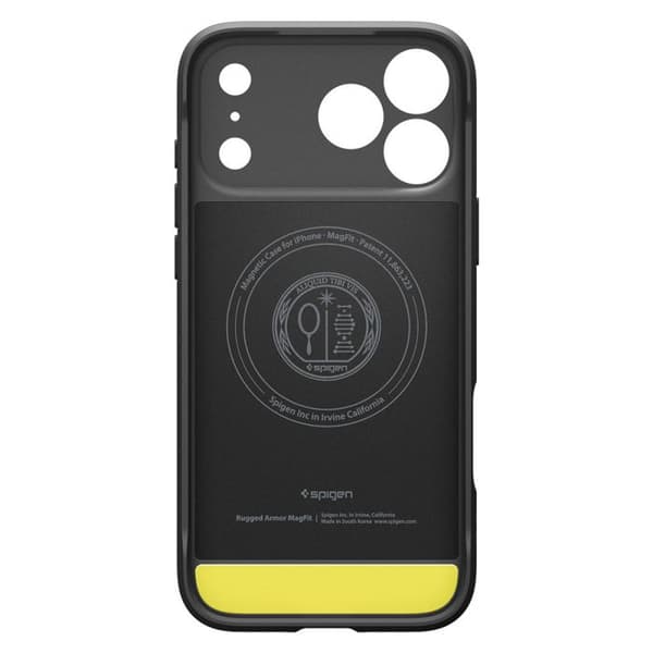 Spigen Rugged Armor MagSafe til iPhone 17 Pro – Mat sort TPU-cover, MagFit
