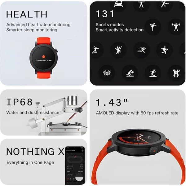 Smartklocka - CMF BY NOTHING - Watch 3 Pro - 1,43" AMOLED - Dubbel GPS - Bluetooth-samtal
