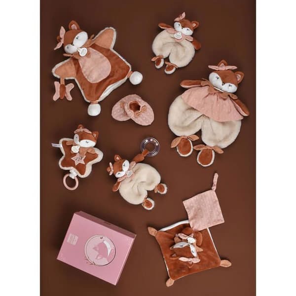 Doudou rangle Mina - 18 cm - DOUDOU ET COMPAGNIE - Beige