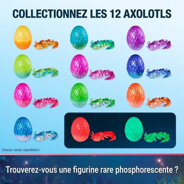 Axolotl Hypnotiserende Samleobjekt Crystalynx Drager - Kombinerbare Led - SPIN MASTER - Fra 8 år