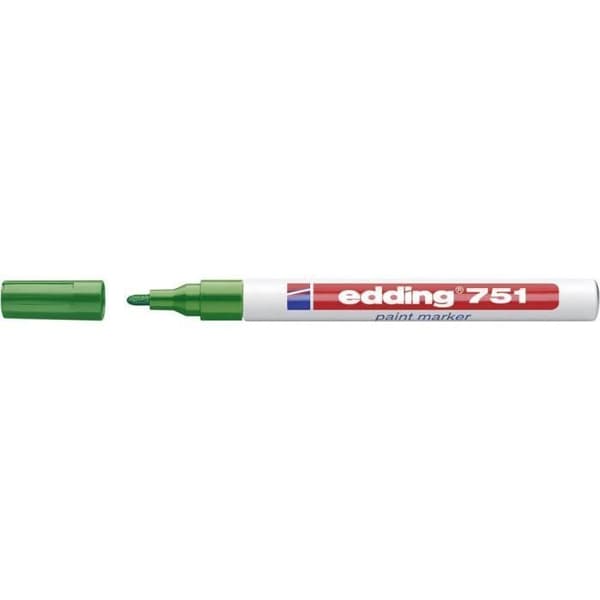Malerpen - Edding - 4-751004 - Grøn - Rund Spids 1-2 mm - Permanent Blæk