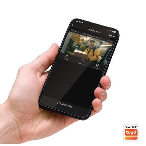 EVOLVEO Dörrtelefon W7, silver skärm