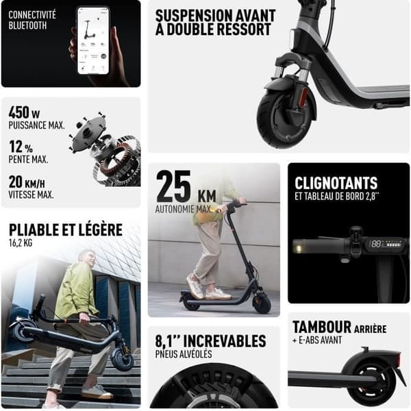El-scooter - SEGWAY - E2 E II - 450 W - 8,1"