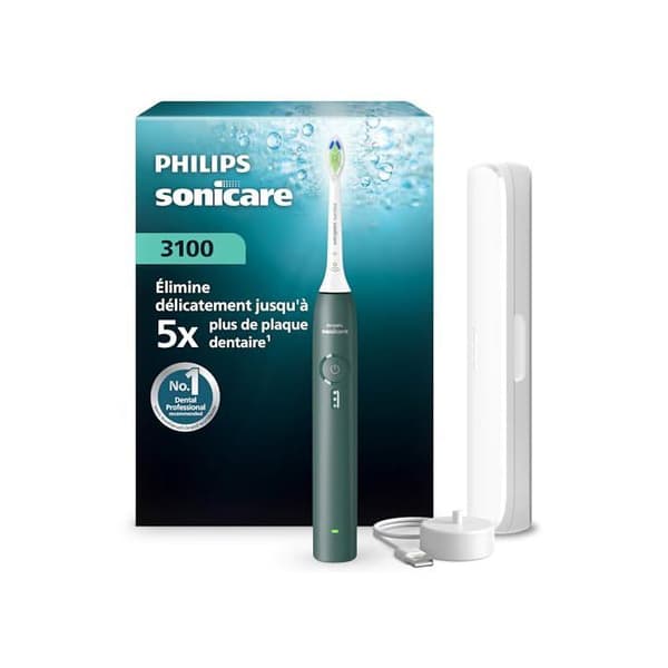 Elektrisk tandborste - PHILIPS - HX4033/26 - trycksensor - 3 intensiteter - 14 dagars batteritid