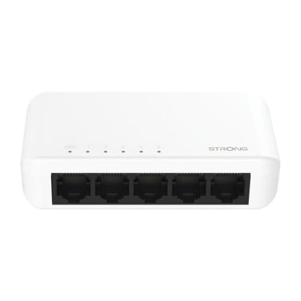 Switch Ethernet - STÆRK - SW5000P - 5 porte Gigabit - Auto MDI/MDX - Uden ventilator