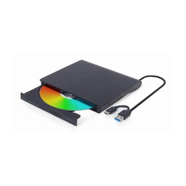 SV: Svart extern DVD USB-enhet Gembird