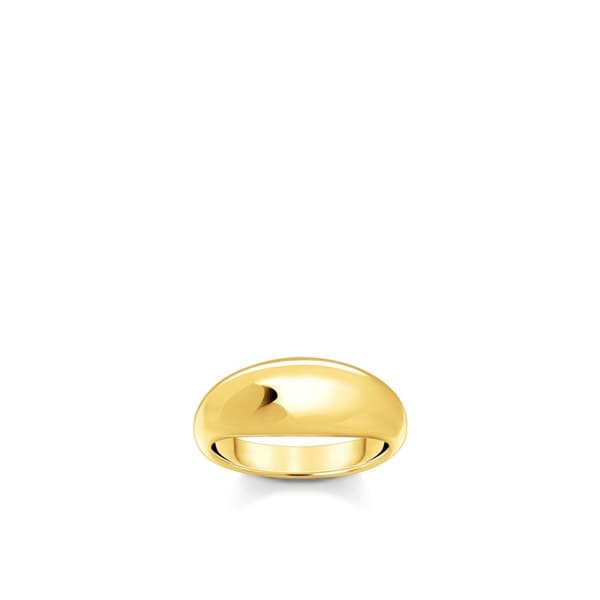 Klassisk ring i guldplätering