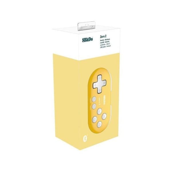 Spelkontroll - 8BitDo - Zero 2 - Gul - Bluetooth - 180 mAh