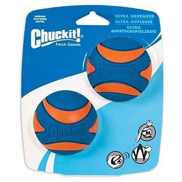 Kæledyrslegetøj - Chuckit! - Pakke med 2 - Sort - Mellem - Udendørs