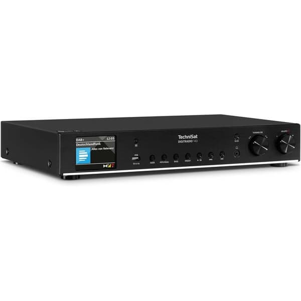 TechniSat DIGITRADIO 143 (V3) – Tuner HiFi DAB+ / FM / Internet, Bluetooth, Spotify Connect, 43,5 cm, sort