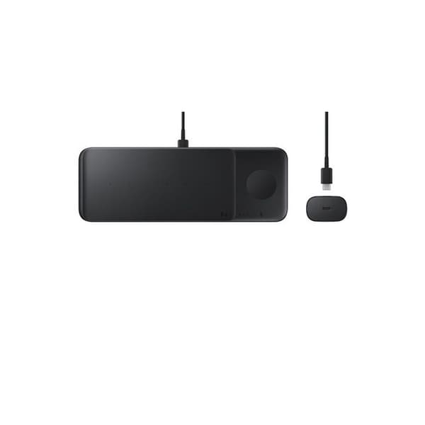 Trio ladestation - SAMSUNG - Sort - Induktionsoplader - USB-C - 9W