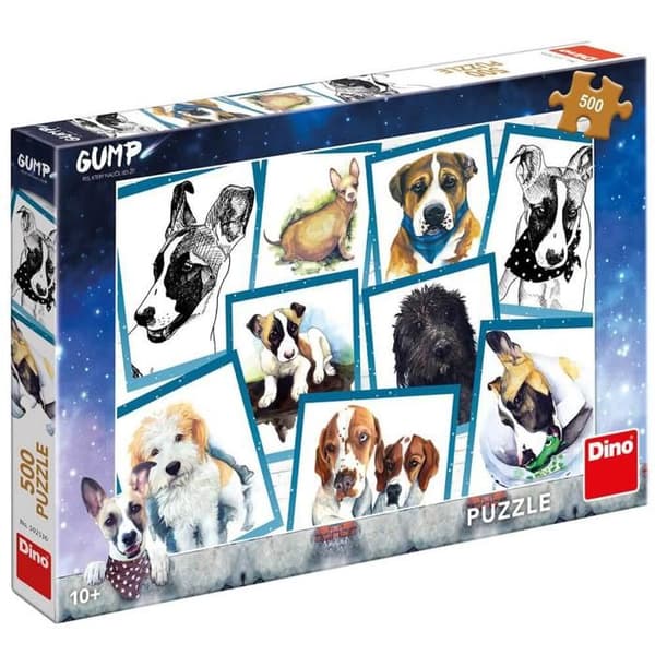Puslespil 500 brikker: Hunden Gump