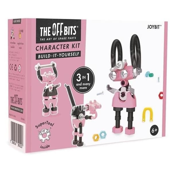 Offbits byggsats 3-i-1 karaktär kit rosa
