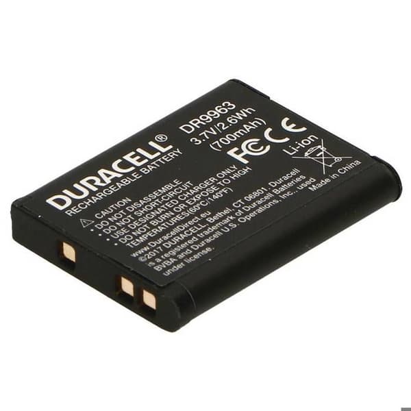 Batteri til Digitalkamera - DURACELL - DR9963 - Lithium-Ion - 700 mAh - Sort