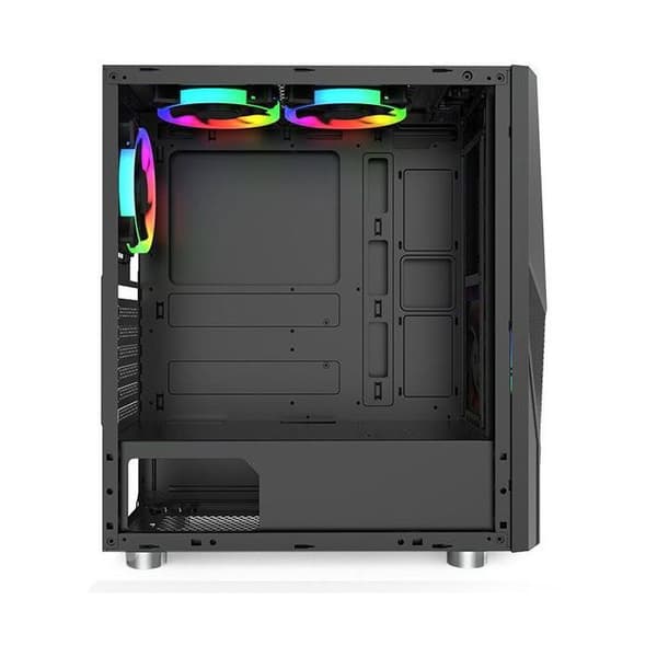 Computer kabinet - MONTECH - FIGHTER 500 - Sort - ATX/mATX/mITX - Tempereret glas paneler
