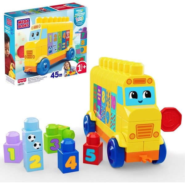 MEGA BLOKS BYGG & RÄKNA BUSS